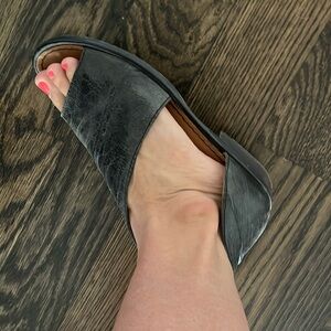 Free People open toe leather